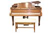 Steinway Walnut Model M Grand Piano
