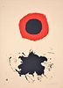 Adolph Gottlieb RED HALO, WHITE GROUND Lithograph