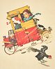 Norman Rockwell DOWNHILL RACER Lithograph