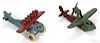 Two small cast iron airplanes, to include a Kilgore seagull, 4'' wingspan, and a Hubley DO-X