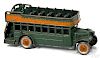 Kenton cast iron double decker city bus, 9 3/4'' l.