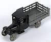 North & Judd cast iron Anchor Truck Co. delivery truck with a nickel-plated driver, 8 3/4'' l.