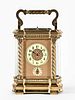 A large Anglaise Riche variant carriage clock with grand sonnerie striking