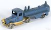 Kilgore cast iron Aviation Gas tanker truck, 12 1/4'' l. Provenance: Donald Kaufman collection