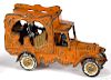 Kenton cast iron Overland Circus calliope truck with the original painted driver and passenger