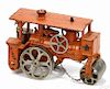 Hubley cast iron Huber road roller with a nickel-plated driver, wheels, and roller, 7 3/4'' l.