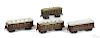 Four Marklin painted tin train coaches, gauge 1, to include two 1894 restaurant cars