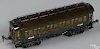 Marklin Gauge I smoking train coach, hand enameled, unnumbered, 1st and 2nd class
