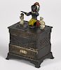 Judd Mfg. Co. cast iron Organ mechanical bank with dancing cat and dog.