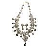 INDIAN RAJASTHANI DIAMOND NECKLACE AND EARRINGS