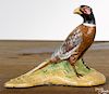 Hubley cast iron pheasant paperweight, 2 3/4'' h. Provenance: The Donal Markey collection