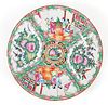 Chinese Rose Medallion Porcelain Plate 