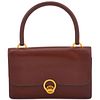 HERMES ROUGE H BOX CALF LEATHER "RING" BAG