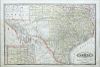 A Fine Map with one of the earlist depctions of Texas in the 1880's