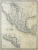 Carte de Etas-Unis de Mexique Lapie Map