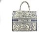 CHRISTIAN DIOR LARGE BOOK TOTE EMBROIDERED TOILE DE JOUY JUNGLE CANVAS