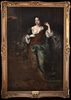  PORTRAIT OF MARY OF MODENA OIL PAINTING