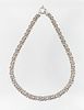 Milor Italy Silver Byzantine Chain Necklace