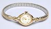 Waltham 14K Gold Lady's Watch with Stainless Band
