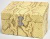 Python Skin-Covered Letters Box