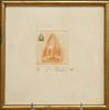 Signed G. Paterson- Buddhist Etching