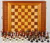 Contemporary Revolutionary War chess set