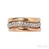 Three 18kt Tricolor Gold Stacking Rings, Cartier