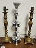 PR BRONZE TABLE LAMPS W/1 OTHER TABLE LAMP