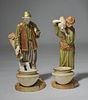 Pair of Royal Worcester Porcelain Figurines
