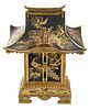 Japanese Damascene Diminutive Pagoda Form Cabinet