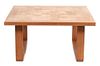 A Danish Low Table Height 23 1/4 x width 31 1/2 x depth 31 1/2 inches.