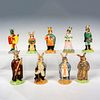 9pc Royal Doulton Bunnykins, Robin Hood Figurine Grouping