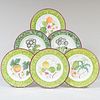 Set of Eight Lady Anne Gordon Decorated Wedgwood Porcelain Plates