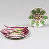 Lady Anne Gordon Porcelain Model of a Plate with Asparagus and a Bowl with Acorn Design