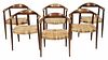 Set of Six Hans Wegner "Round" Chairs