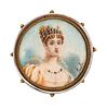 Rebecca Collins Empress Josephine Brooch In 18Kt And Sterling Silver By Paulin