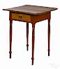 Pennsylvania painted pine one-drawer stand, 19th c., retaining a red wash, 31'' h., 24'' w.