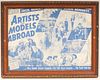 Vintage 1938 "Artist And Models Abroad" Print Ad 