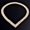 Van Cleef & Arpels A CHEVAL 5 Row 18K Gold & Diamond Necklace
