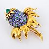 Schlumberger for Tiffany & Co. 18K Gold Pineapple (Thistle) Brooch