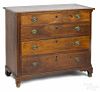 Pennsylvania Federal walnut chest of drawers, ca. 1810, with line inlay, 34 1/2'' h., 38'' w.