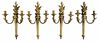 Two Pairs Empire Revival Wall Sconces