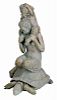 Painted Bronze Figure of a Satyr and