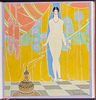 George Barbier's …Cantiques - Beautifully Bound Volume with Original Signed Opaque Painting and 17 Original Printed Illustrations