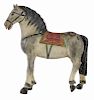 Finely Carved and Painted Wooden Horse
