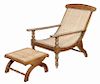 Teak Plantation Chair with Caned