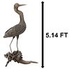 Crane On Driftwood Sculpture