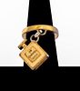 Chanel Runway No. 5 Parfum Gold-Tone Ring, 2002