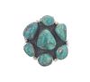 Navajo R. Sam Sterling Silver Turquoise Ring