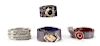 Collection of Four Judith Leiber Belts